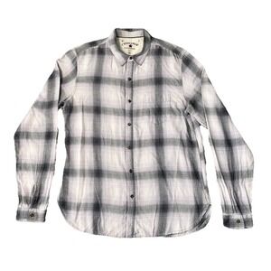 Converse x John Varvatos Shirt Medium Mens Plaid Long Sleeve Collared Button Up